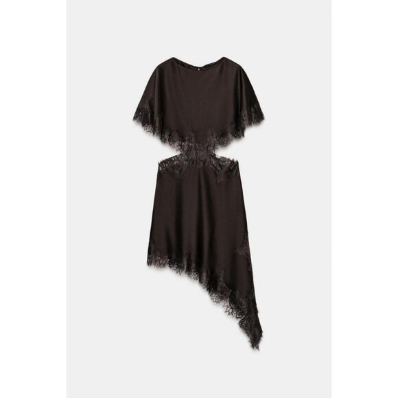 ZARA ZW COLLECTION CUT-OUT LACE DRESS - Picture 7 of 11